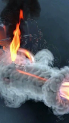 Real Engine Animation: Where Does Your Exhaust Actually Go? 💨 #CarTech #Shorts