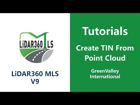 LiDAR360MLS V9 - Road Terrain Module | Create TIN From Point Cloud