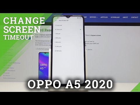 How to Change Screen Timeout in OPPO A5 2020 - Display Settings
