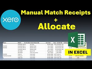 Import Xero Receipts/Payments and Allocate/Match to Invoices in Excel 1/2
