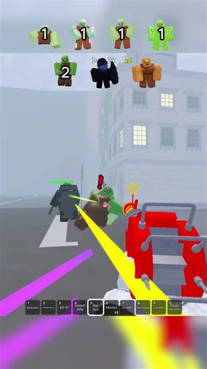 RAY GUN VS ZOMBIE #roblox #survivetheapocalypse
