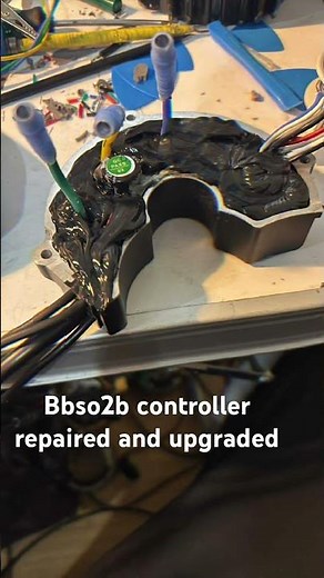 Bafang Bbs02b controller speed sensor cable replaced and controller upgraded to 2800w #ebike #bbso2b