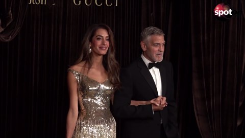 Amal Clooney enchants in a golden dream dress