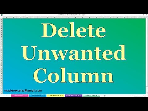 How to delete unwanted column | Power pivot excel