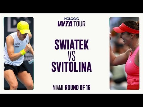 Elina Svitolina vs. Iga Swiatek | 2025 Round Of 16 Miami | WTA Match Highlights