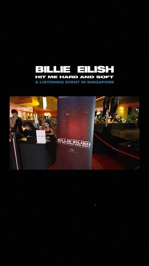 2.7K views · 3 comments | Hope you guys had fun yesterday at “BILLIE EILISH HIT ME HARD AND SOFT LISTENING EVENT IN SINGAPORE” We had a blast organising this event alongside @solacestudios.sg and @theprojectorsg 朗 Thank you for joining us and see you guys at the next event‼️﫵 #BILLIEEILISH #HITMEHARDANDSOFT #BILLIEEILISHSGPARTY | Universal Music Singapore | Facebook