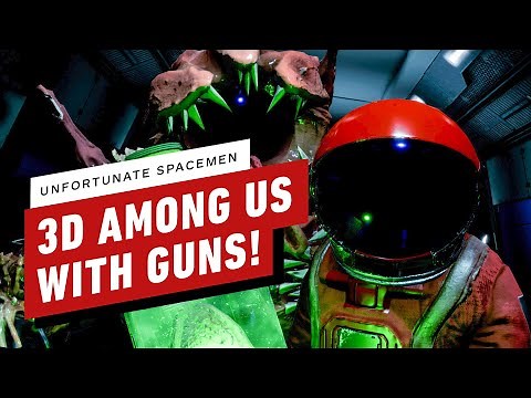 3D Among Us With Guns - Unfortunate Spacemen Gameplay