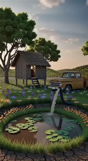 Desert Land to Green Farm 🌱 Cinematic Rural Transformation | Amazing Before After