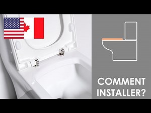 Installation de l'abattant de WC monobloc