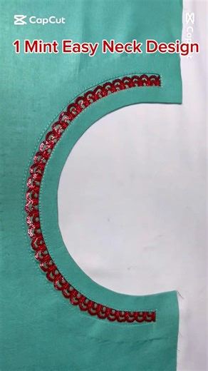 Simple Round Neck Design With Lace #trending #shorts