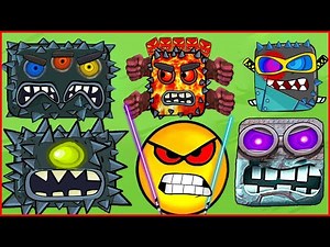 Battle in the arena of the red ball and black squares.Animation battle.Баталия Красного шарика