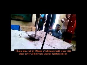 Complete slab test until failure for yield lines verification