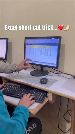 Excel short cut to doing colour..❤️🤌🏻 #computer #techtech #excel #computertechnic #computertech