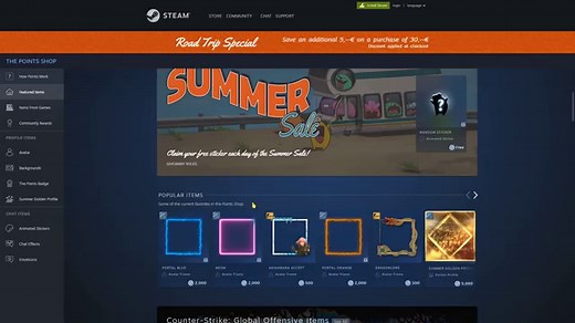 Valve Adds Steam Points Shop To Digital Store