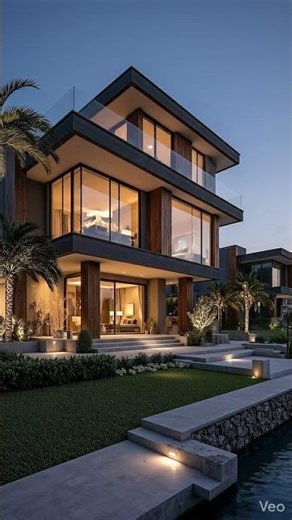 Building a $5M Modern Villa From Concrete #interiordesign #midjourney #modernhouse #sunoai