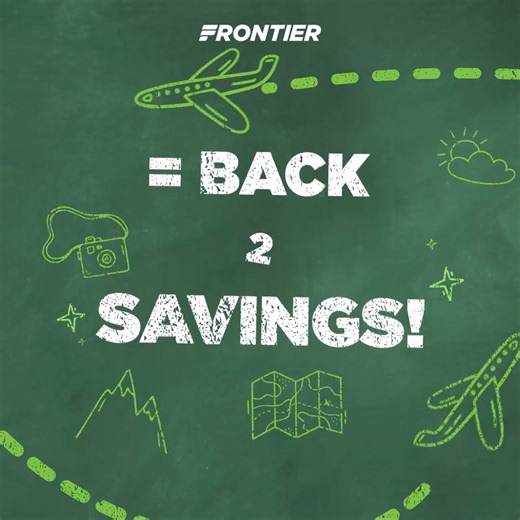 12K views · 33 reactions | Class is in session, and so are savings! ✏️ ✈️ Fly from $19* one-way ️ PLUS new Discount Den members earn a $50* flight voucher for later! ‼️Don't be late for class... or this deal‼️ Book your flight now ➡️ https://bit.ly/4m9AjLp *Seats are limited. Terms and conditions apply. Join Discount Den by 8/10/25 to receive flight voucher. New Discount Den members only. | Frontier Airlines | Facebook