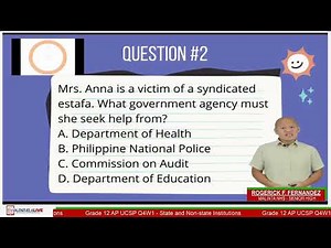 Grade 12 AP (UCSP) Q4W1 - State and Non-state Institutions