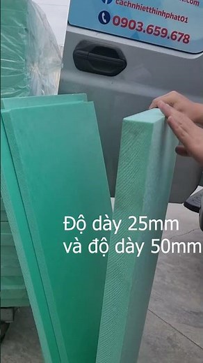 Tấm xốp xps chịu lực tốt có 2 độ dày 25mm và 50mm