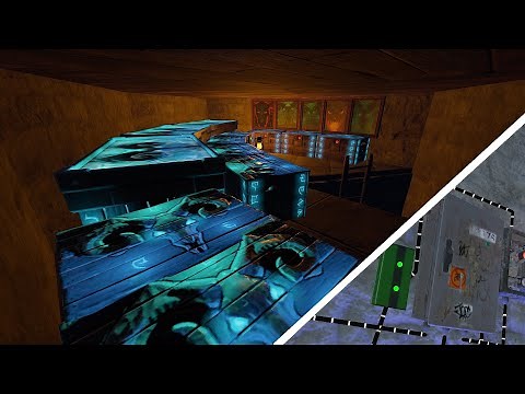 RUST建築 : 動画で使った本拠点と捕獲型トラップベースの作り方 (1~2人向け)