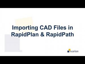 Importing CAD Files in RapidPlan & RapidPath
