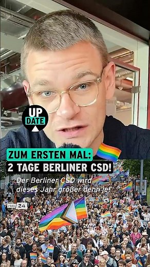Premiere: CSD Berlin wird zum 2-Tage-Pride 🏳️‍🌈 #shorts