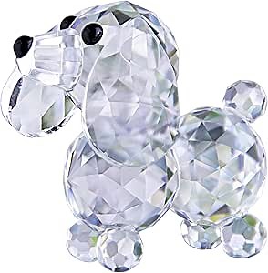 Amazon.com: H&D Crystal Cute Dog Figurine Collection Cut Glass Ornament Statue Animal Collectible : Home & Kitchen