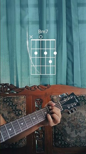 How to Play Easy "Bm7" Chord for Beginners! #shorts