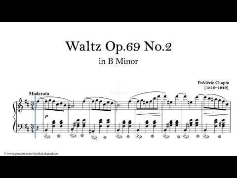Frédéric Chopin – Waltz Op. 69 No. 2 in B Minor | Piano Sheet Music + Tutorial