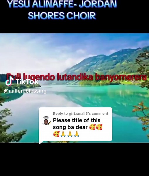 YESU ALINAFFE - Jordan Shores Choir Performance