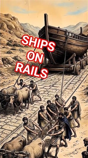 The Ancient Greek Railway That Dragged Whole Ships Over Land #ancienthistory #history #historyfacts