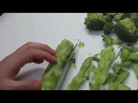 ブロッコリー芯の切り方1