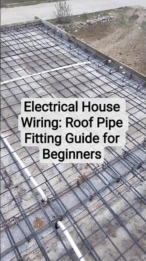 How to Install Fan Boxes and Conduits in Concrete Slabs #ElectricalWiring #SlabPiping