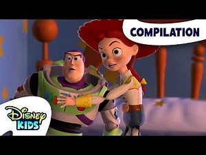 Amazing Buzz and Jessie Moments 🤠👨‍🚀 | Pixar's Toy Story | ‪@disneykids‬