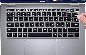 Keyboard Cover for Dell Latitude 3000 3340 13.3, Dell Latitude 5350 5340 5330 5320 13.3, Dell Latitude 7320 7330 7340 7350 13.3", Dell Latitude 5320 13.3 Laptop Protector -Black