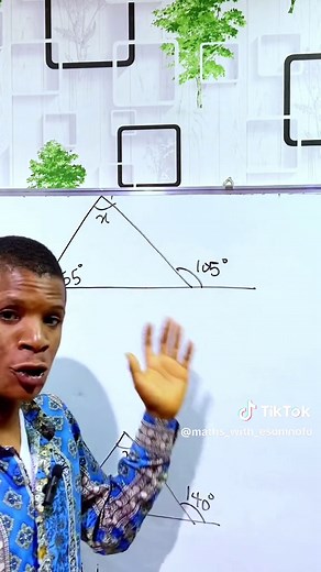 Exterior Angle of a Triangle: Finding X Value