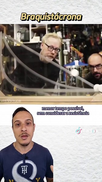 ↪️ A curva braquistócrona é a trajetória que permite que um objeto, sob a influência da gravidade, percorre entre dois no menor tempo possível, sem considerar a resistência do ar. Essa curva mostra que o caminho mais curto não é necessariamente o mais rápido. Esse caminho é uma cicloide, não uma linha reta ou um arco de círculo. 📐 Proposto por Johann Bernoulli (1667-1748) em 1696, esse problema desafiou os matemáticos da época e é um marco no cálculo variacional. A braquistócrona mostra como a 
