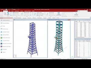 🎯 Lect 19B | STAAD Pro Wind Load Analysis for Open Lattice Towers Tutorial (ASCE7-10 & ECP-201 )