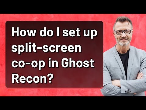 How do I set up split-screen co-op in Ghost Recon?