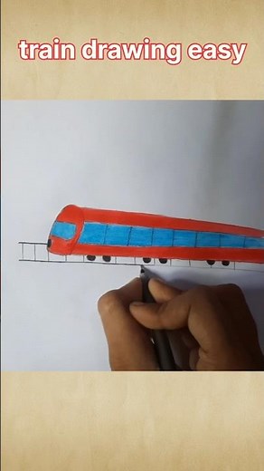 metro train drawing easy #train #drawingeasy #ytshortsindia