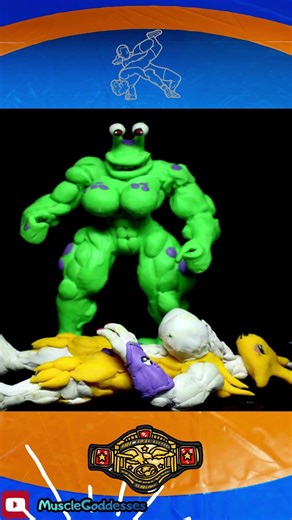 part 3 #animation #digimon #stopmotion #funny #digimon #digimoncardgame #renamon #wrestling