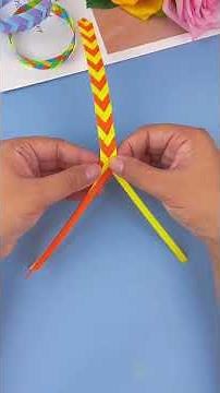 Super EZ | A Paper Braided Bracelets ❤ #handicraft #papercraft #diy #origami