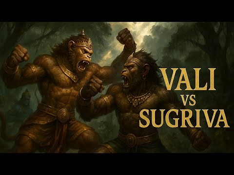 Vali & Sugriva | Fight between two Divine Monkey brothers | Hindu mythology