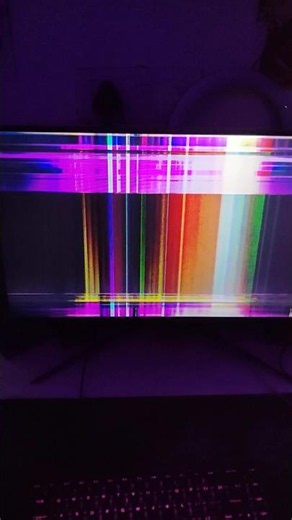 My monitor is cooked chat.... 🥀😓 , MSI g2412 #msi #monitor #broken