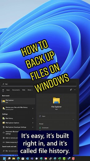 Here’s how to easily backup #files in #windows11 #backup | windows