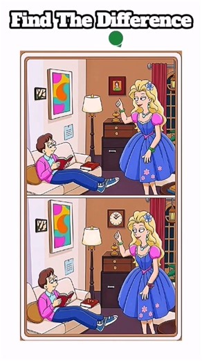 Only 1% of people can find all 5 differences!Can you do it before time runs out? ⏳ #puzzle #iqtest