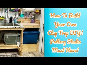 How to build or setup a clay trap DIY. Pottery studio must have!
