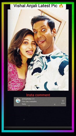 Madha Gaja Raja Jodi Real Life-லயும்? 😱 Vishal Anjali Latest Pic Fire #Nostalgia