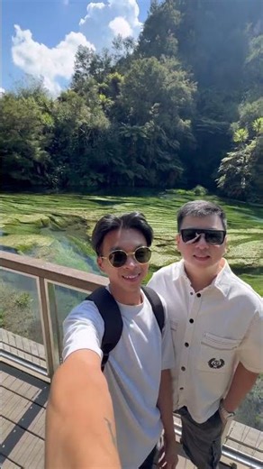 The famous blue spring in Waikato, New Zealand.