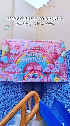 150 x 100 Happy Birthday Banner Backdrop Decorations