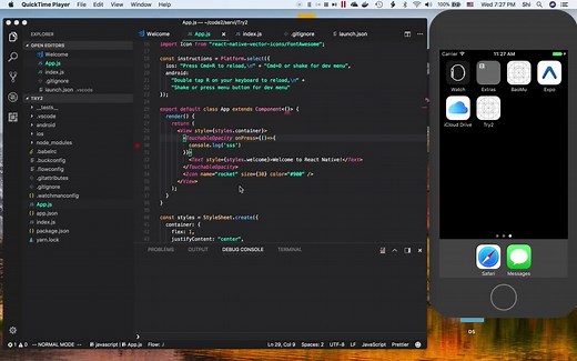 【自制教程】如何Debug 调试 React Native app（iOS）